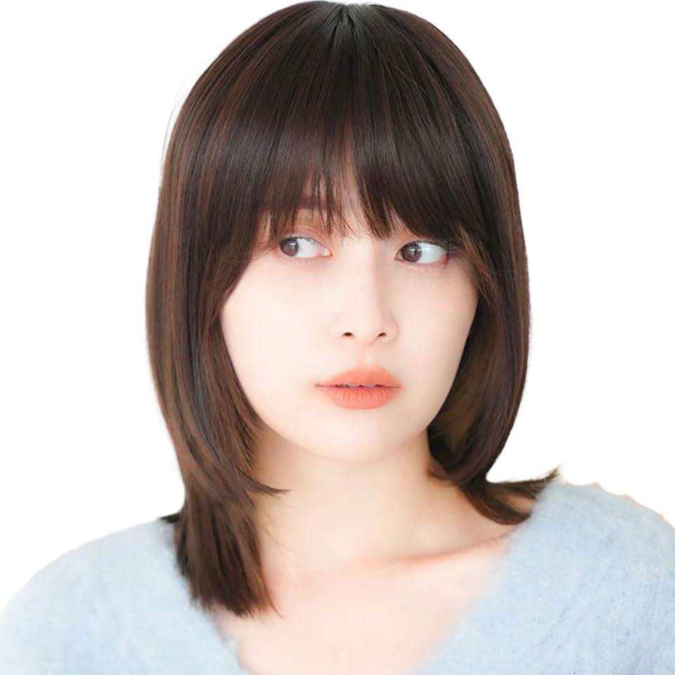天使のアメリボブ チョコブラウン 前髪うぶ毛カットオプション付